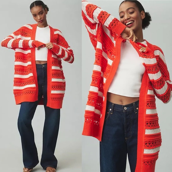 MAEVE Anthropologie Open Stitch Oversized Cardigan - Picture 2 of 6